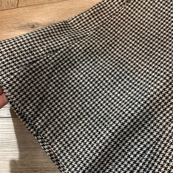 NWT Cibeline Sariano Wool Houndstooth Peplum Skirt - Picture 2 of 8